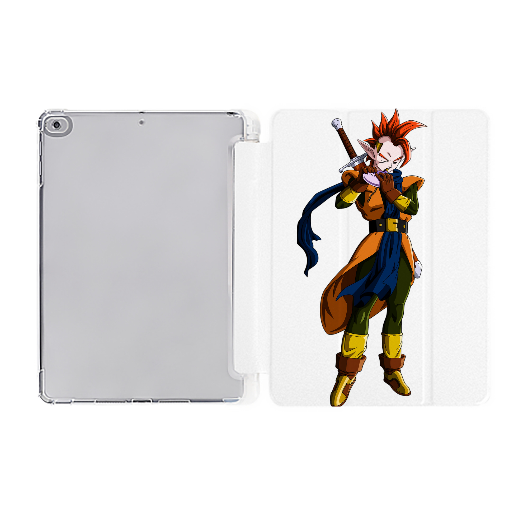 （画像用） ドラゴンボール DRAGON BALL IPad ケース ペン収納付き 三つ折りスタンド PUレザー×シリコン 対応機種9.5/10.5/10.9インチ